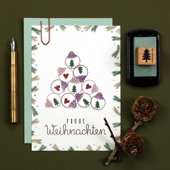 Preview: 12x Stempel | Christbaumkugel