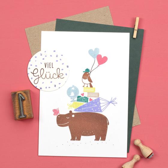 Preview: 12x Stempel | Globus