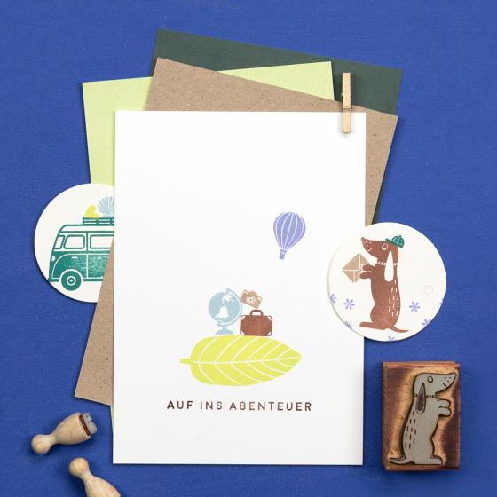 12x Stempel | Globus