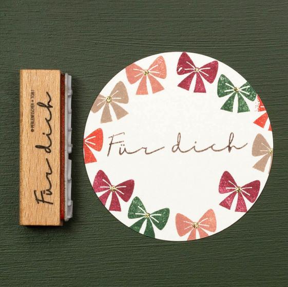 12x Stempel | Schleife festlich
