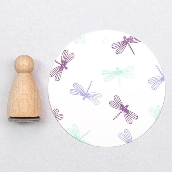 12x Stempel | Libelle klein