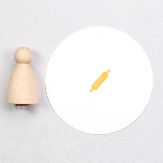 12x Stempel | Nudelholz klein