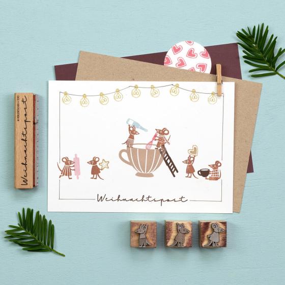 Preview: 12x Stempel | Leiter klein
