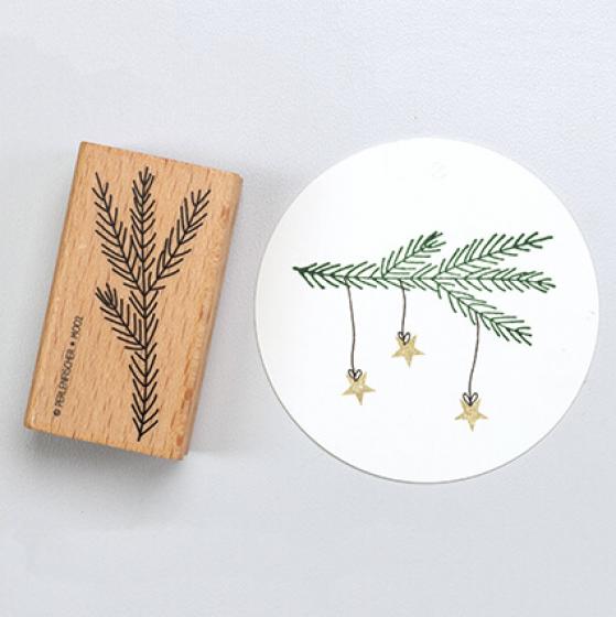 5x Stempel | Tannenzweig