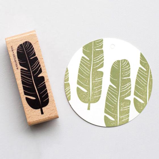 5x Stempel | Bananenblatt