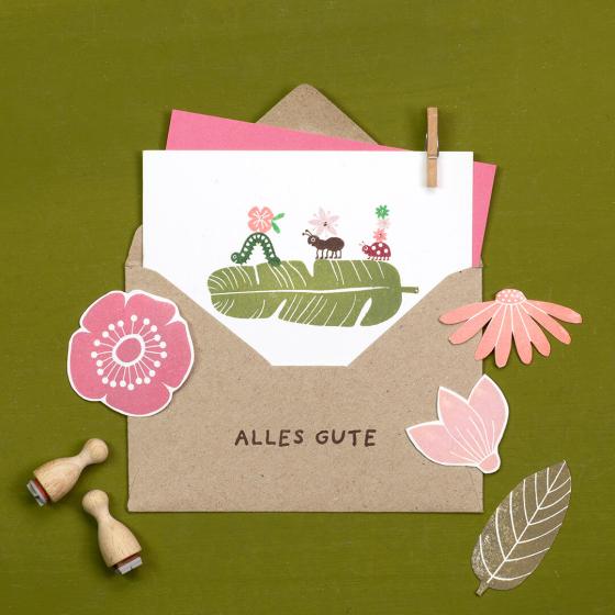 Preview: 5x Stempel | Bananenblatt