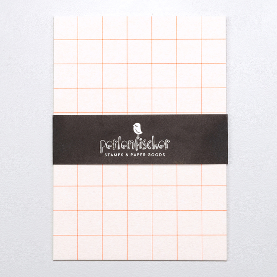 5x 5 Postkarten | Neon Karo