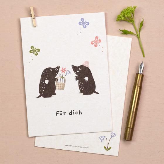 10x Greeting card | Flowers for you