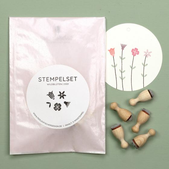 6x Stempelset | Wildblüten