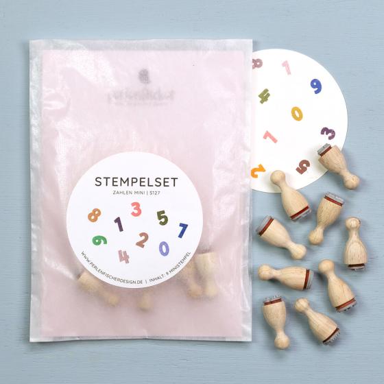 6x Stempelset | Zahlen mini