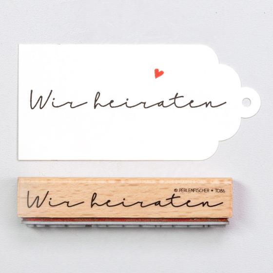 5x Stempel | Wir heiraten 2
