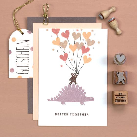 5x Stempel | Stegosaurus