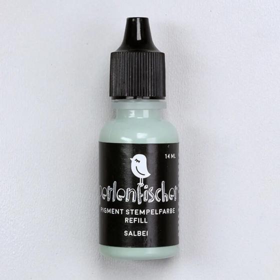 5x Pigment Stempelfarbe Refill | Salbei