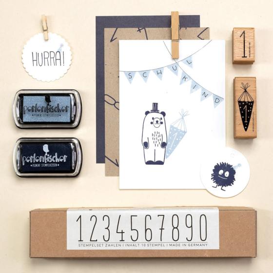 5x Stempel | Bommelmonster