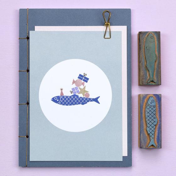 5x Stempel | Sprotte kariert