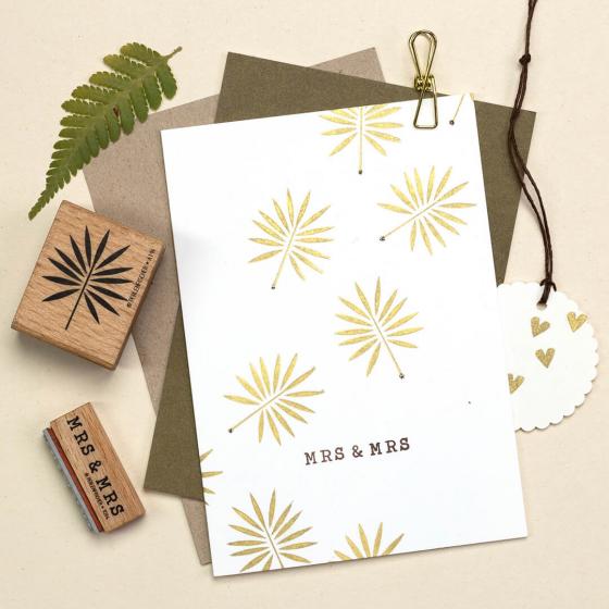 5x Stempel | Palmenblatt 2