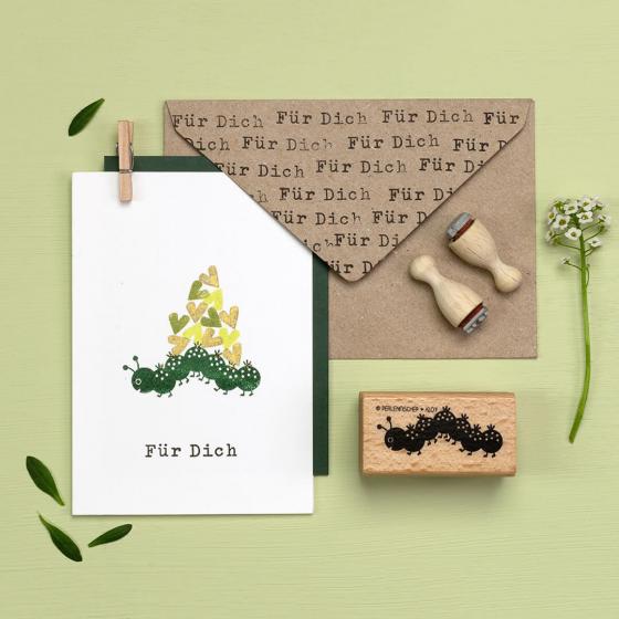 5x Stempel | Raupe