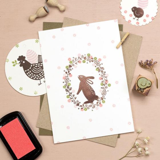 5x Stempel | Hase stehend