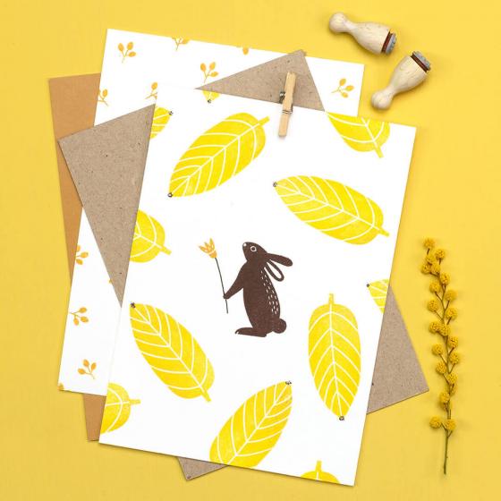 5x Stempel | Hase stehend