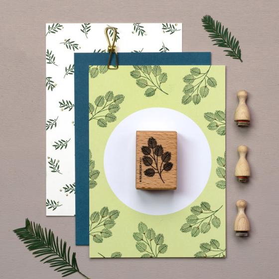5x Stempel | Federzweig