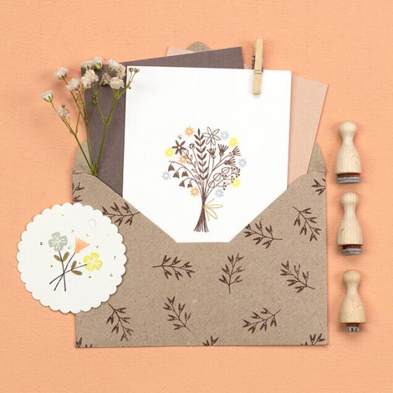 5x Stempel | Wiesenstrauss