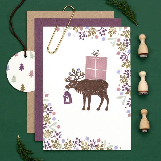 12x Stempel | Walnussblatt
