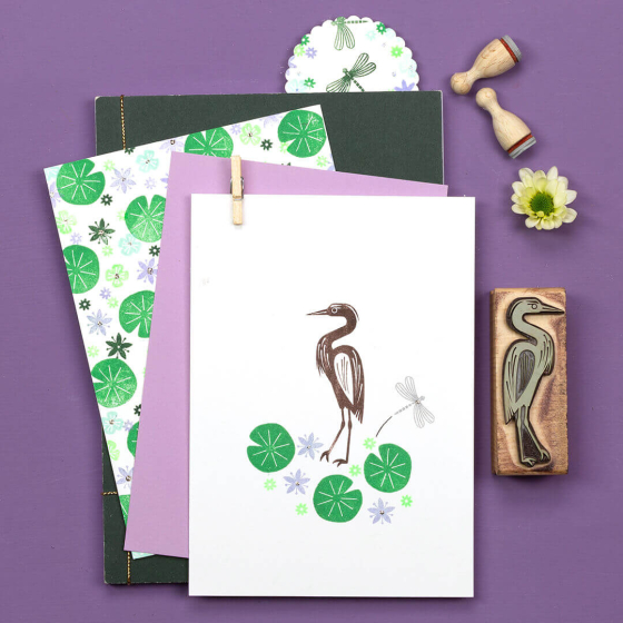 5x Stamp | Crane