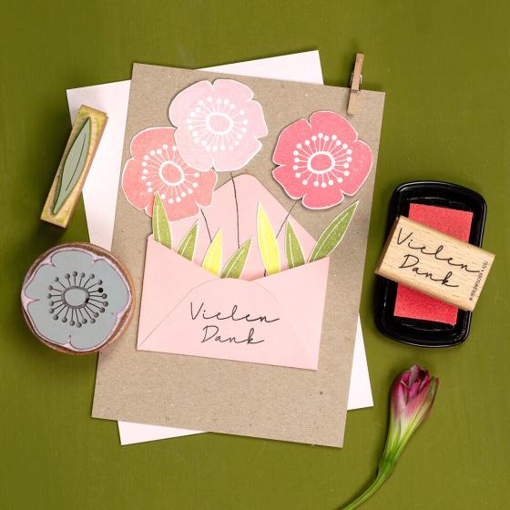 5x Stempel | Klatschmohn XL