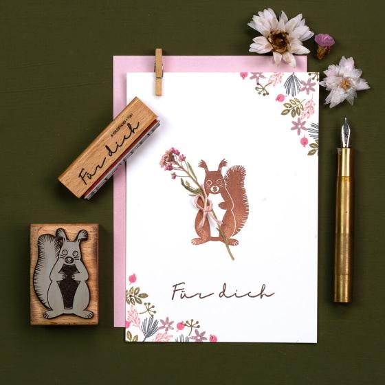 5x Stempel | Eichhörnchen 2