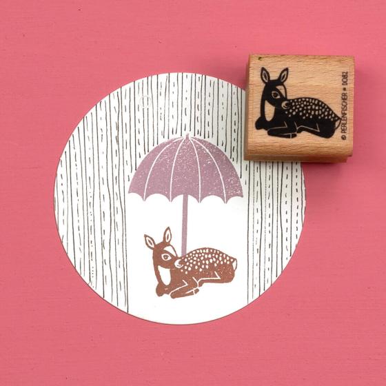 5x Stempel | Regenschirm