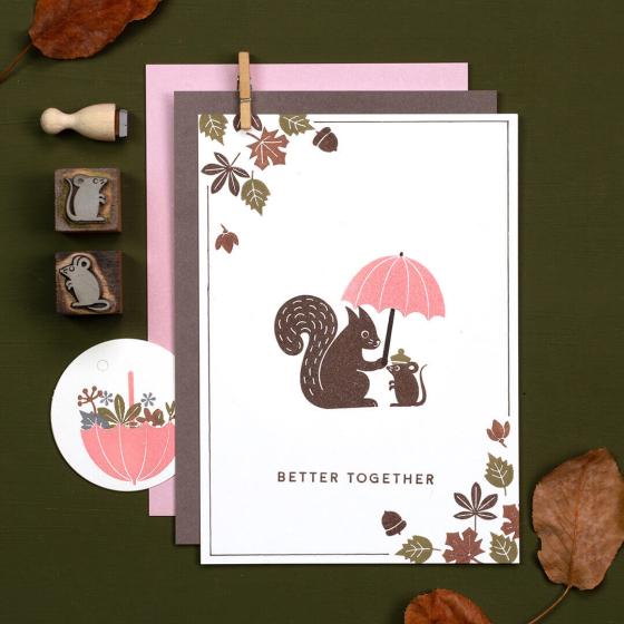 5x Stempel | Regenschirm