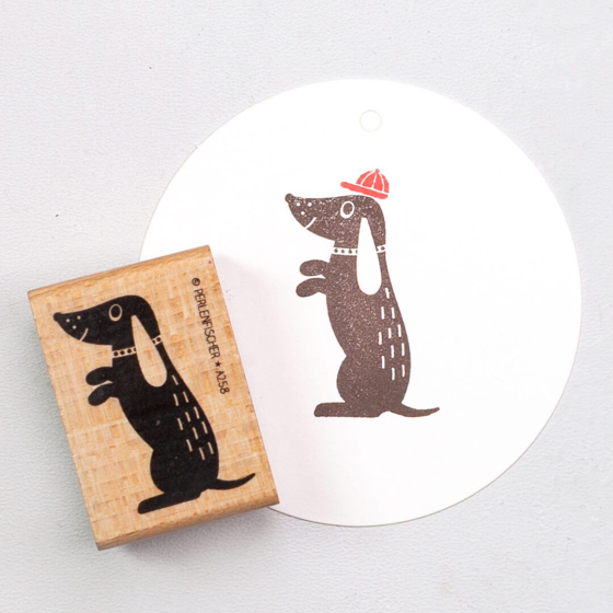 5x Stempel | Dackel sitzend