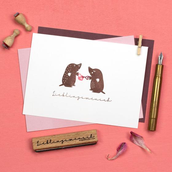 5x Stempel | Maulwurf Frau