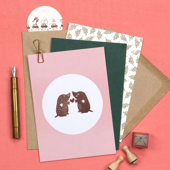 5x Stempel | Maulwurf Frau