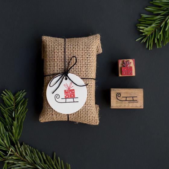 5x Stempel | Kleines Geschenk mit Schleife