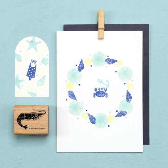 5x Stempel | Krabbe klein