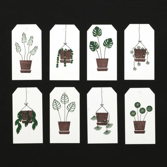 5x Stempel | Blumentopf klein