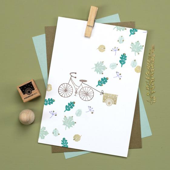 5x Stempel | Fahrradanhänger