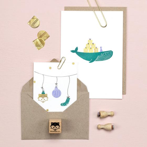 5x Stempel | Fuchskopf