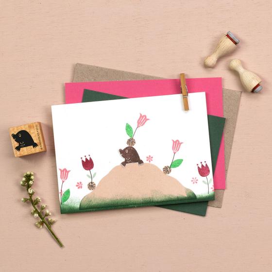 5x Stempel | Maulwurfbaby