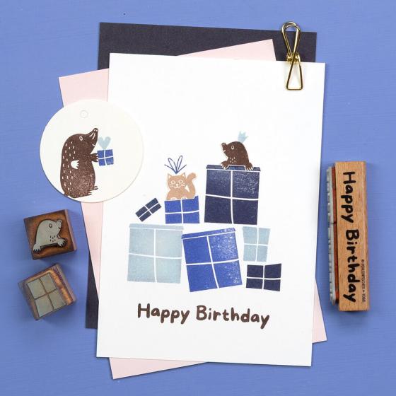 5x Stempel | Maulwurfbaby