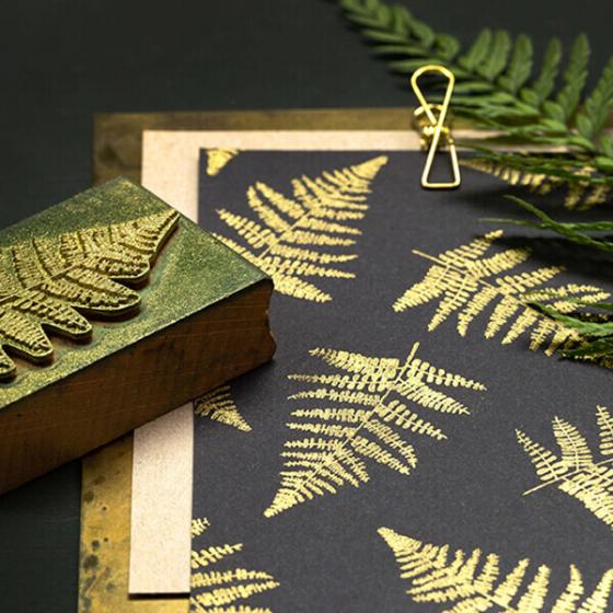 5x Stempel | Farnblatt