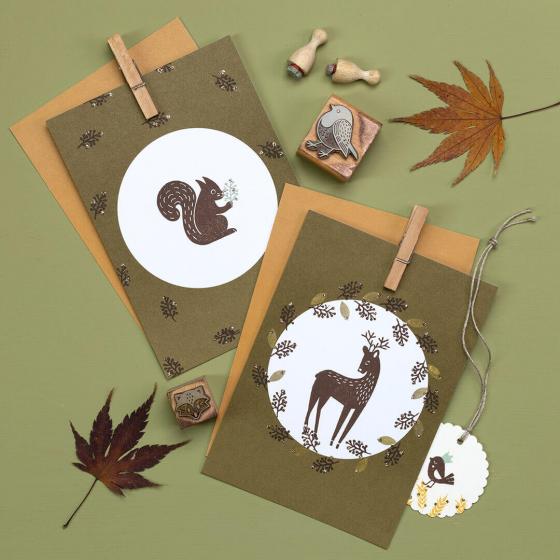 5x Stempel | Reh