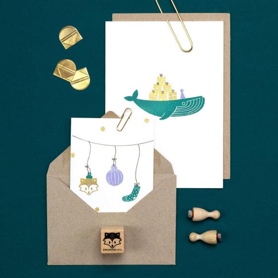 5x Stempel | Blauwal
