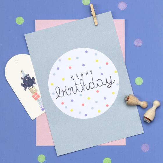 5x Stempel | Happy Birthday 6