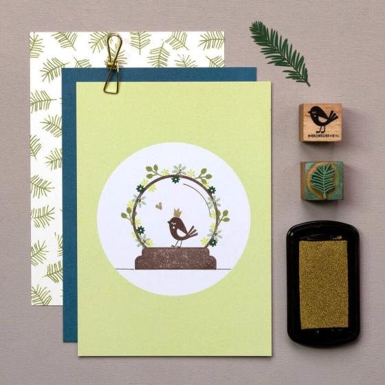 5x Stempel | Schneekugel 2