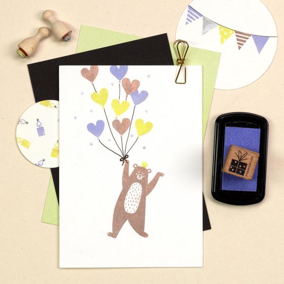 5x Stempel | Braunbär