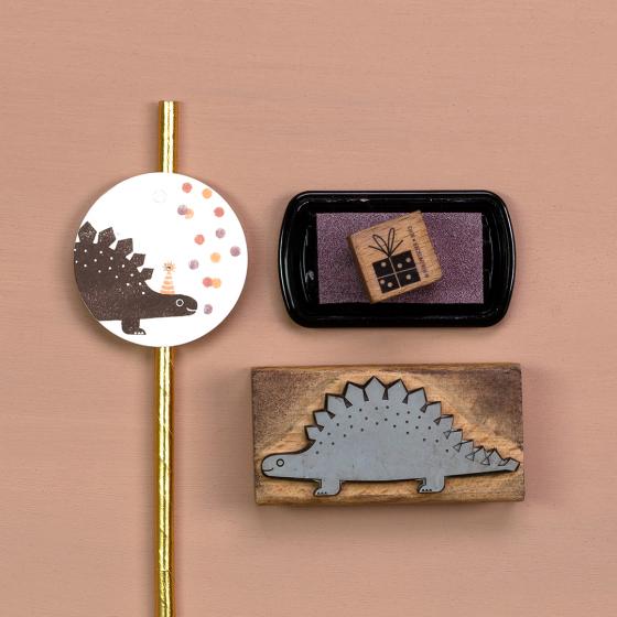 5x Stempel | Stegosaurus