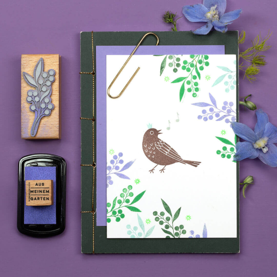 5x Stempel | Wildbeerenzweig