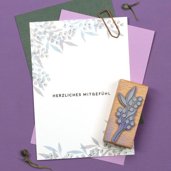 5x Stempel | Wildbeerenzweig